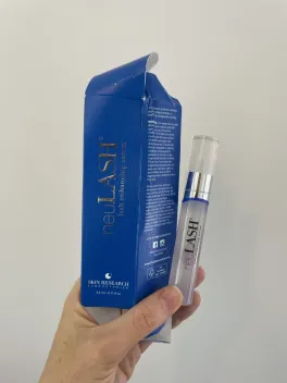 NeuLash retail box and tube photographed by The Lash List