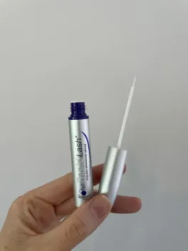 RapidLash open applicator and brush photographed by The Lash List