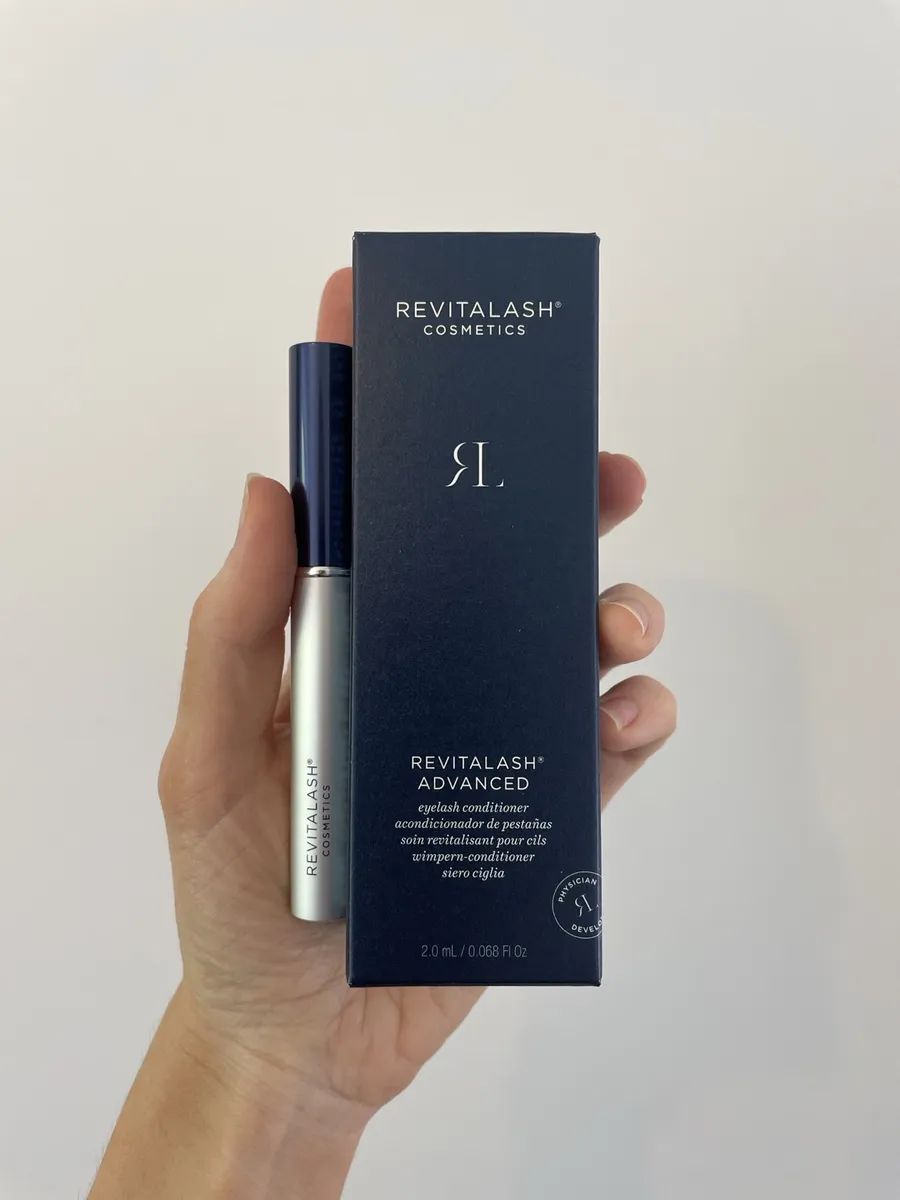 RevitaLash Advanced retail box and tube photographed by The Lash List
