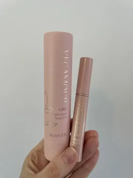 Vegamour GRO retail box and tube photographed by The Lash List