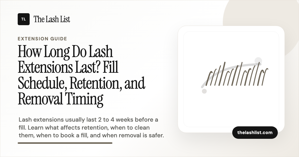 How Long Do Lash Extensions Last? Fill Schedule and Real Cost | The ...